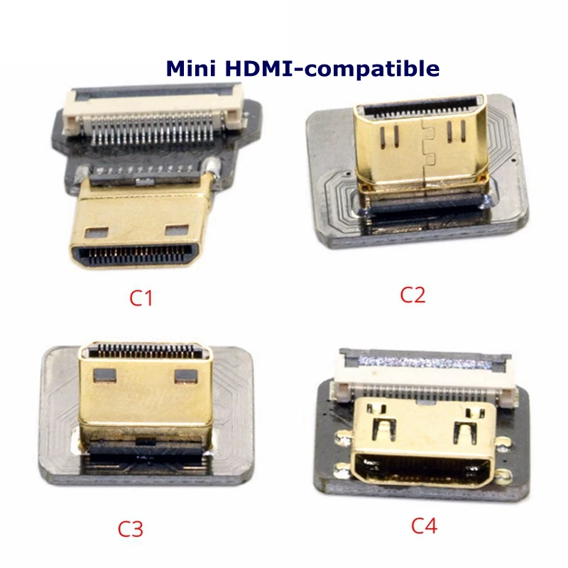 FPV Micro Mini adattatore HDMI compatibile a 90 gradi nastro FPC piatto cavo HDMI passo 20pin utilizzato per la fotografia aerea multirotore