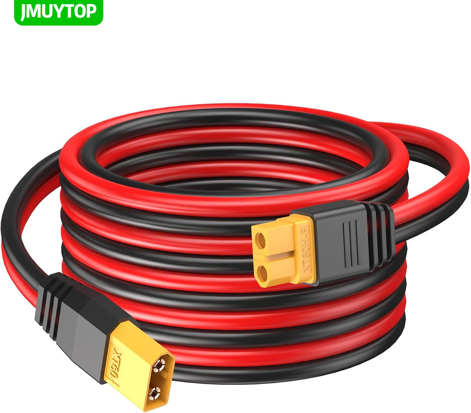 JMUYTOP 3M/9.8ft/118in XT60 Male To Female Extension solar panel cable 4mm2 12AWG For LifePO4 EF ECOFLOW/anker Power Station
