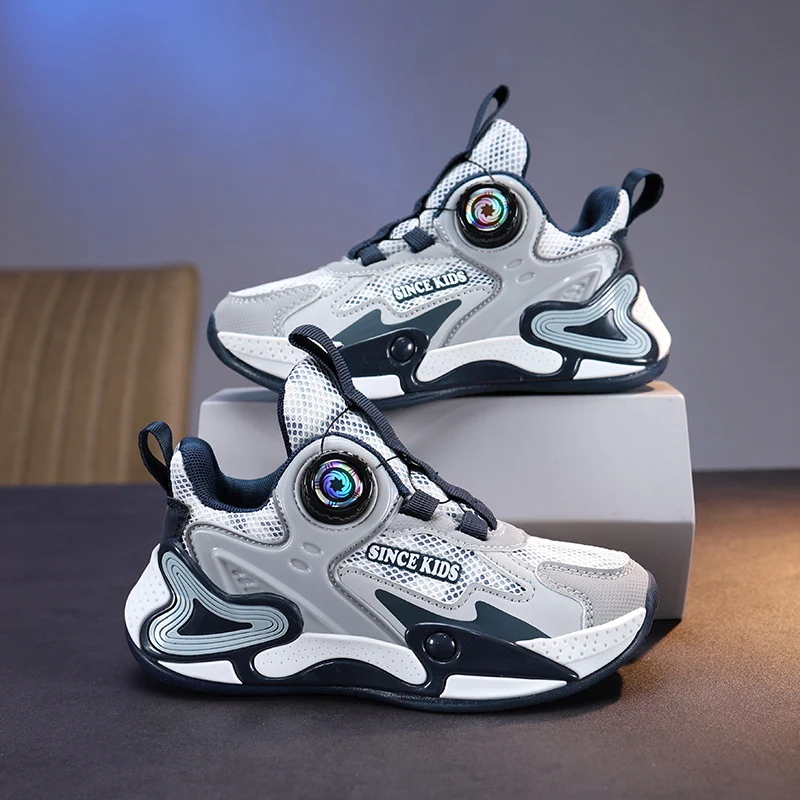 

Summer Cool Fashion Basketball Shoes Fashionable Children's Basketball Shoes Mesh Big Children's Sports Shoes Anti-Slip