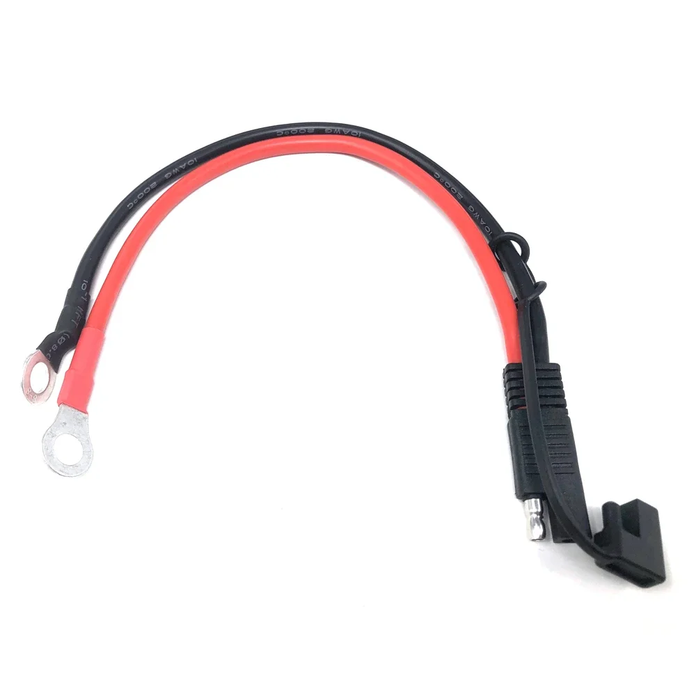 10AWG 30CM SAE To O Ring Terminal Harness 2 Pin Quick Disconnect Plug SAE Connection Motorcycle, Car, Tractor -60 - 200 Celsius