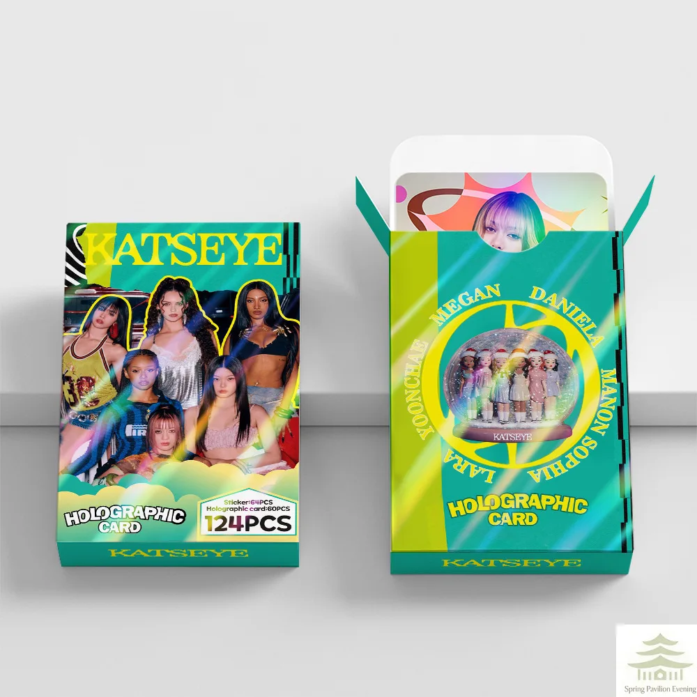 124Pcs/Set Kpop Idol KATSEYE New Album Laser HD Printd Lomo Cards MANON SOPHIA DANIELA LARA MEGAN Photocards Sticker Fans Gifts image 3