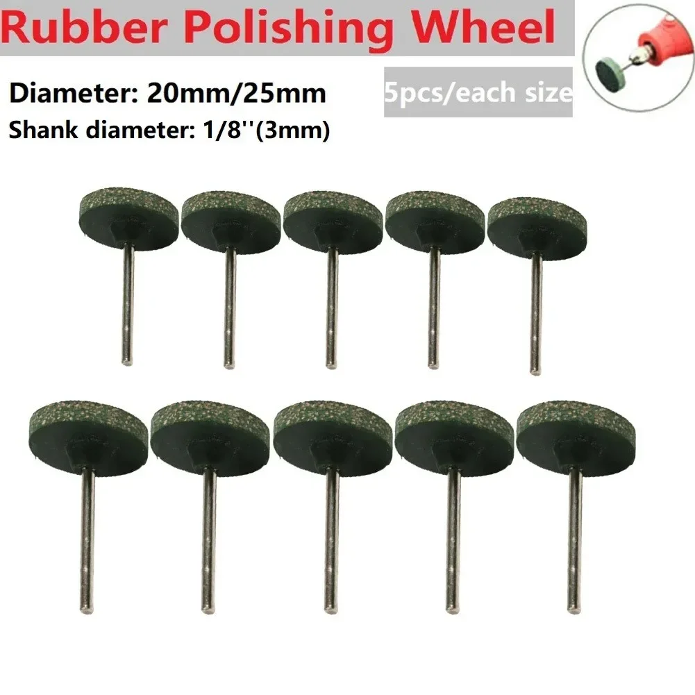 Polishing Wheel Upgrade Your Polishing Routine With 5pcs 20/25mm Rubber Polishing Burr Wheel Superior Performance