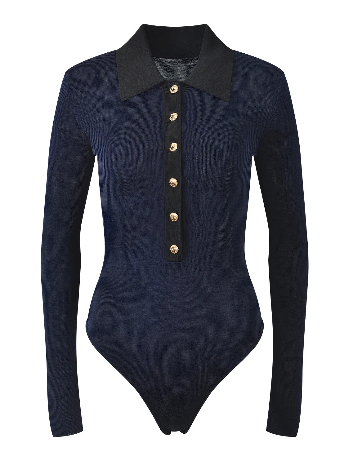 

Облегающий вязаный топ в стиле ретро с воротником на одной пуговице, цветная блузка, простое модное осеннее новое поступление, женская верхняя одежда