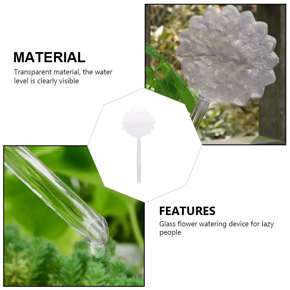 

1Pcs Glass Automatic Watering Device Long Self Watering Bulb for Indoor Outdoor Potted Plants Irrigation Plant Drip Sprinkler