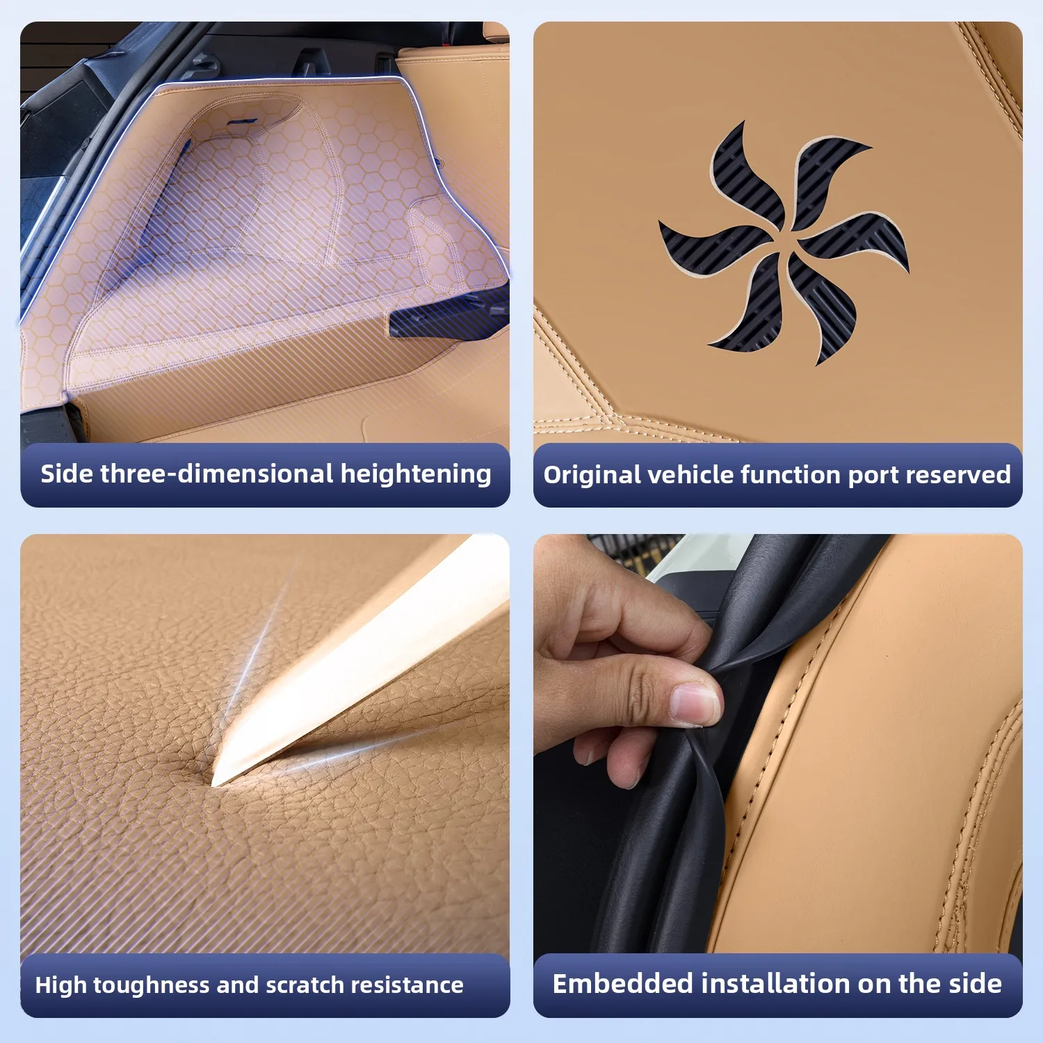

Cargo Liner For Geely Galaxy Starship 7 Starray EM-i 2025 Full Surround Trunk Mat Scratch-Resistant and Wear-Resistant Trunk Pad