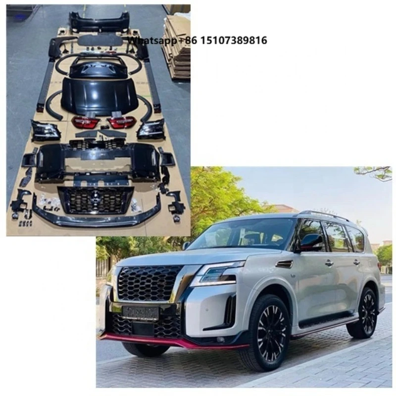 New Arrived! Nis mo Style Complete Body Kit for Patrol 2012-2018, Front Bumper ,rear Bumper for Patrol Y62 Model