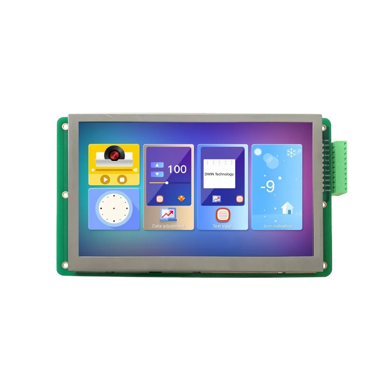 7 inch 800 * 480 pixel resolution 16.7m color human-machine interface LCD LCD module touch screen ESP32 touch screen