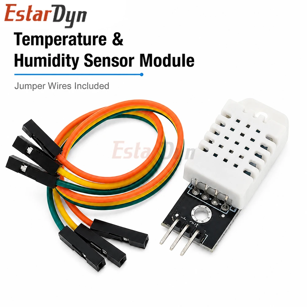 Module de capteur numérique de température et d'humidité Estardyn DHT22 AM2302 avec câble bus unique pour station météo et moniteur d'humidité