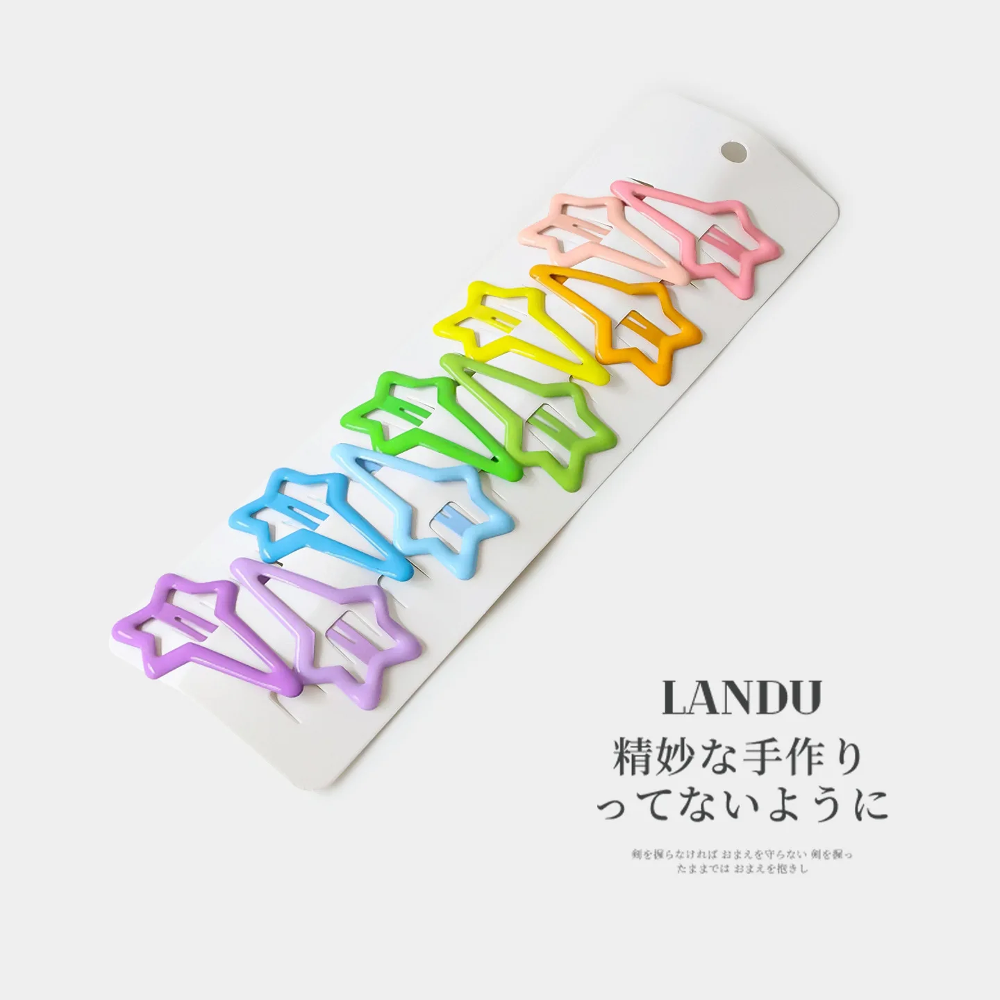 10 Stück bunte BB-Clips, niedliche Haarspangen in Stern- und Herzform, farbenfrohes Haar-Accessoire-Set für Mädchen, ideal als tägliche Haarverzierung. – Detail 9