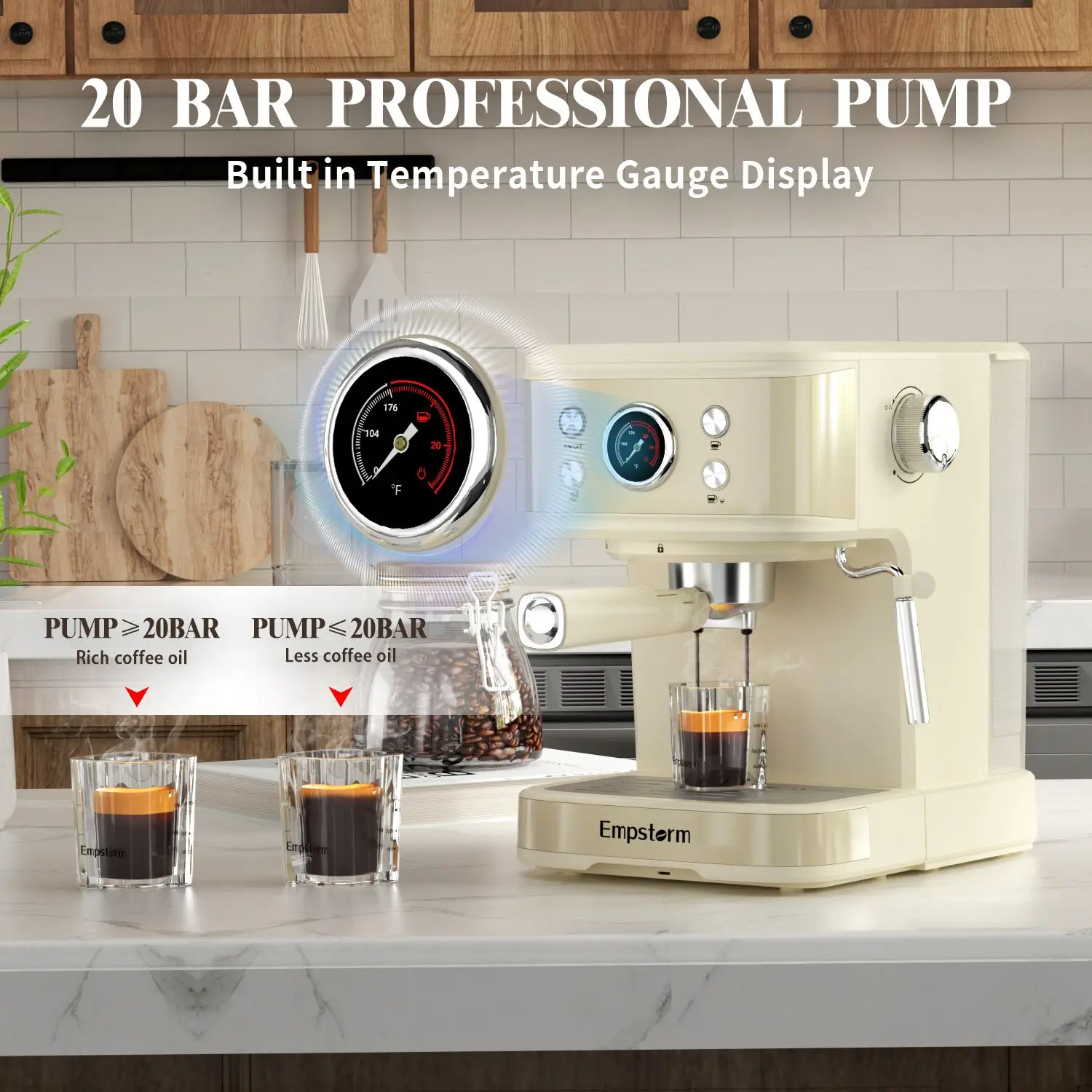 Italian Home Espresso Coffee Maker 120v Coffee Machine 20 Bar Machine Cappuccino Expresso Maker