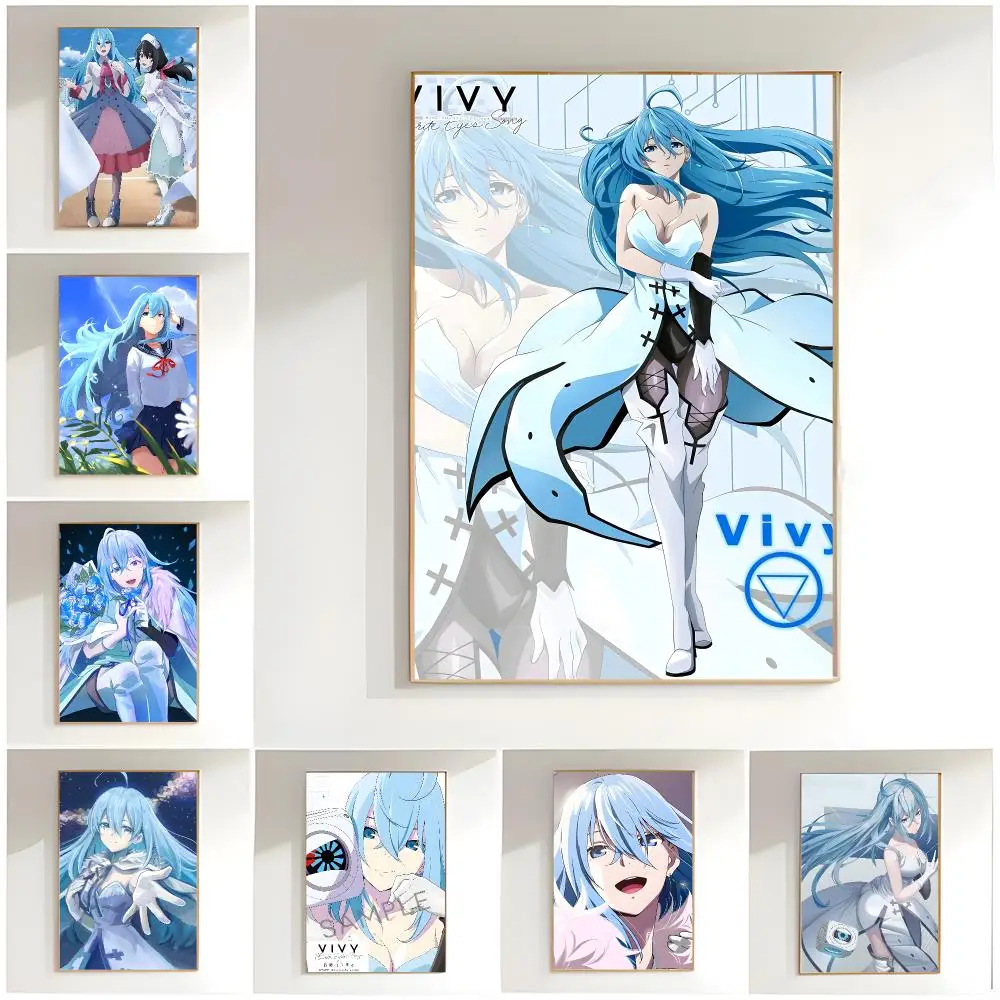 sci fi anime v-Vivy Fluorite Eye's Song Poster Classic Wall Art  Home Decor  Peel and Stick Unframed