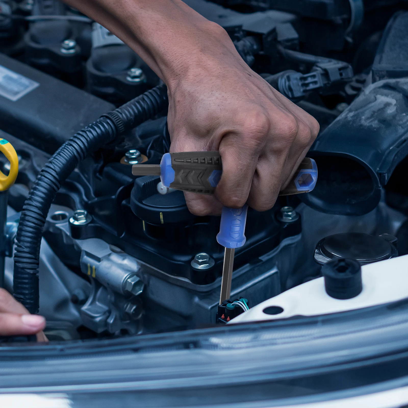 

7 pcs Wrench Set T Handle Long Arm Tools for Home Repair Maintenance Portable SAE Steel Construction Hand Tools