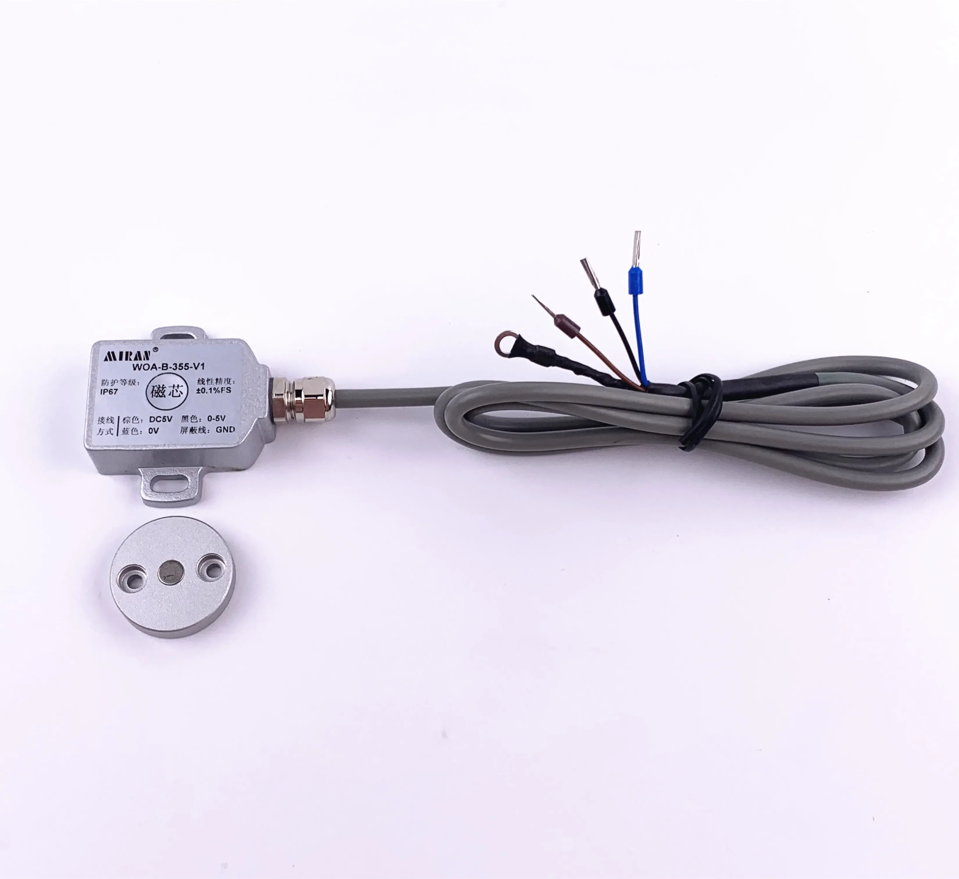 

Miran Contactless Hall Angle Sensor 0-5V output Hall Effect Potentiometer Sensor