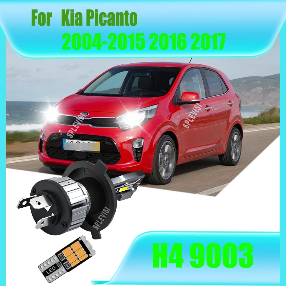 

H4 9003 LED Headlight Bulb 360° Output Perfect Beam Pattern For Kia Picanto 2004 2005 2006 2007 2008 2009 2010 2011 2012-2017