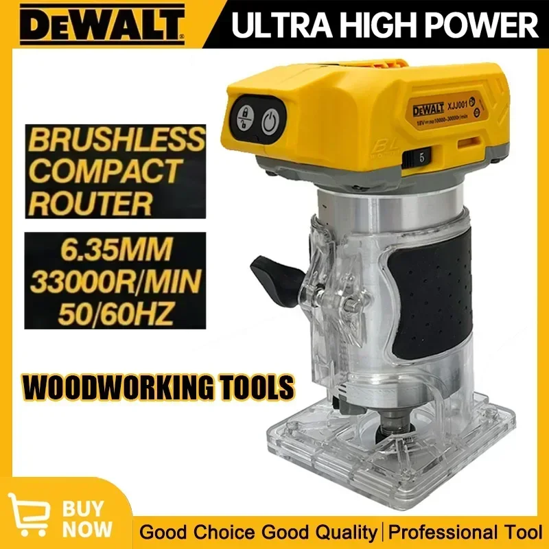 

Dewalt Brushless 33000RPM Electric Trimmer Cordless Woodworking Trimming Machine Wood Router Milling Engraving Slotting Machine