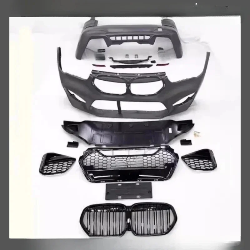 High Quality Front Rear Bumper Assembly, X Style PP Body Kit with Grille & Tail Throat X1 Modification