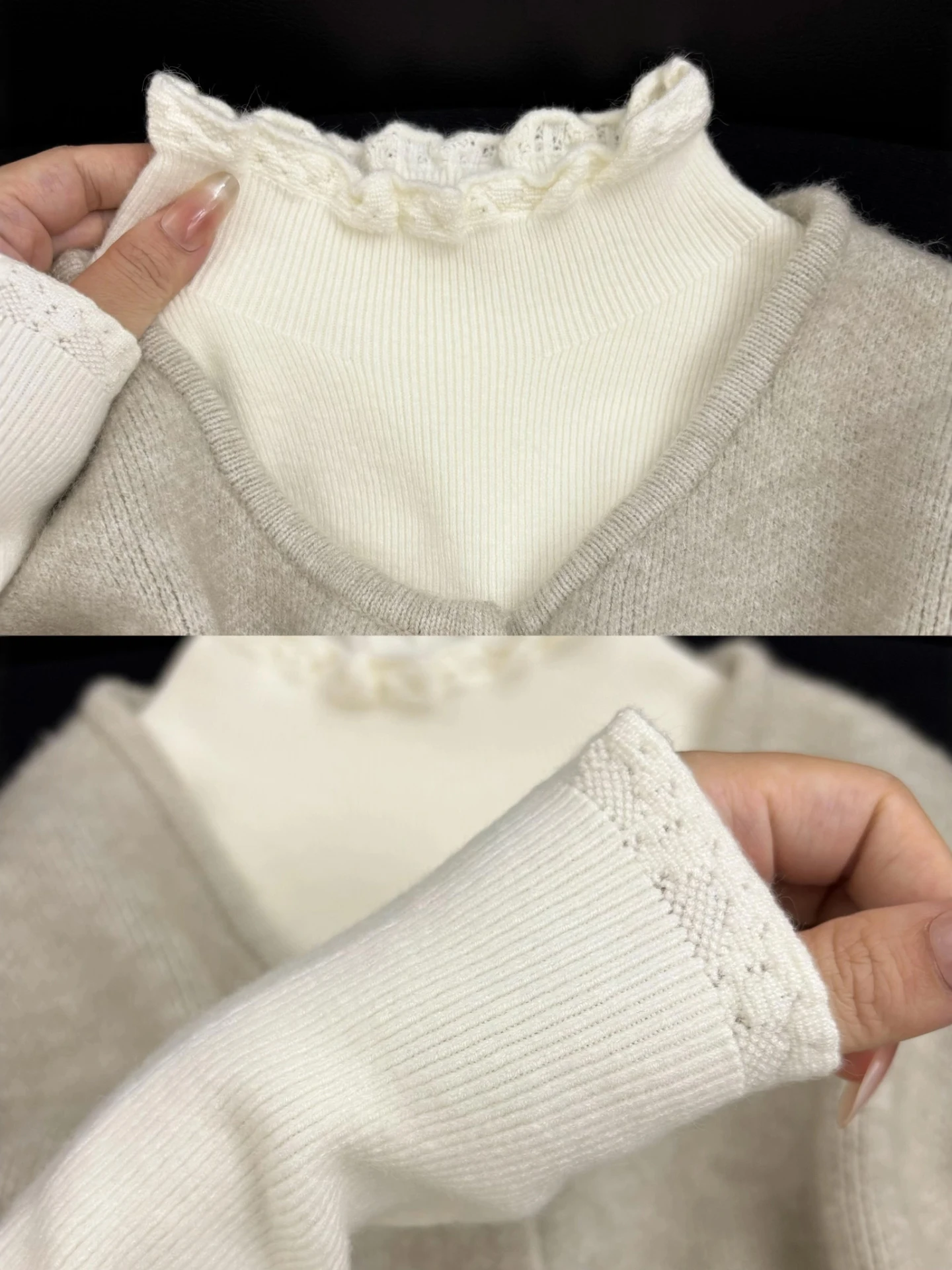 

Мягкий уютный женский вязаный свитер с высоким воротником French Sle Long Sve Top, приятный для кожи, мягкая одежда на осень-зиму