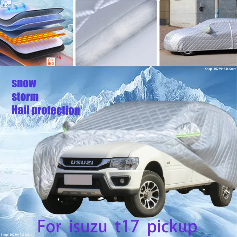 

For isuzu t17 pickup Outdoor Cotton Thickened Awning For Car Anti Hail Protection Snow Covers Sunshade Waterproof Dustproof