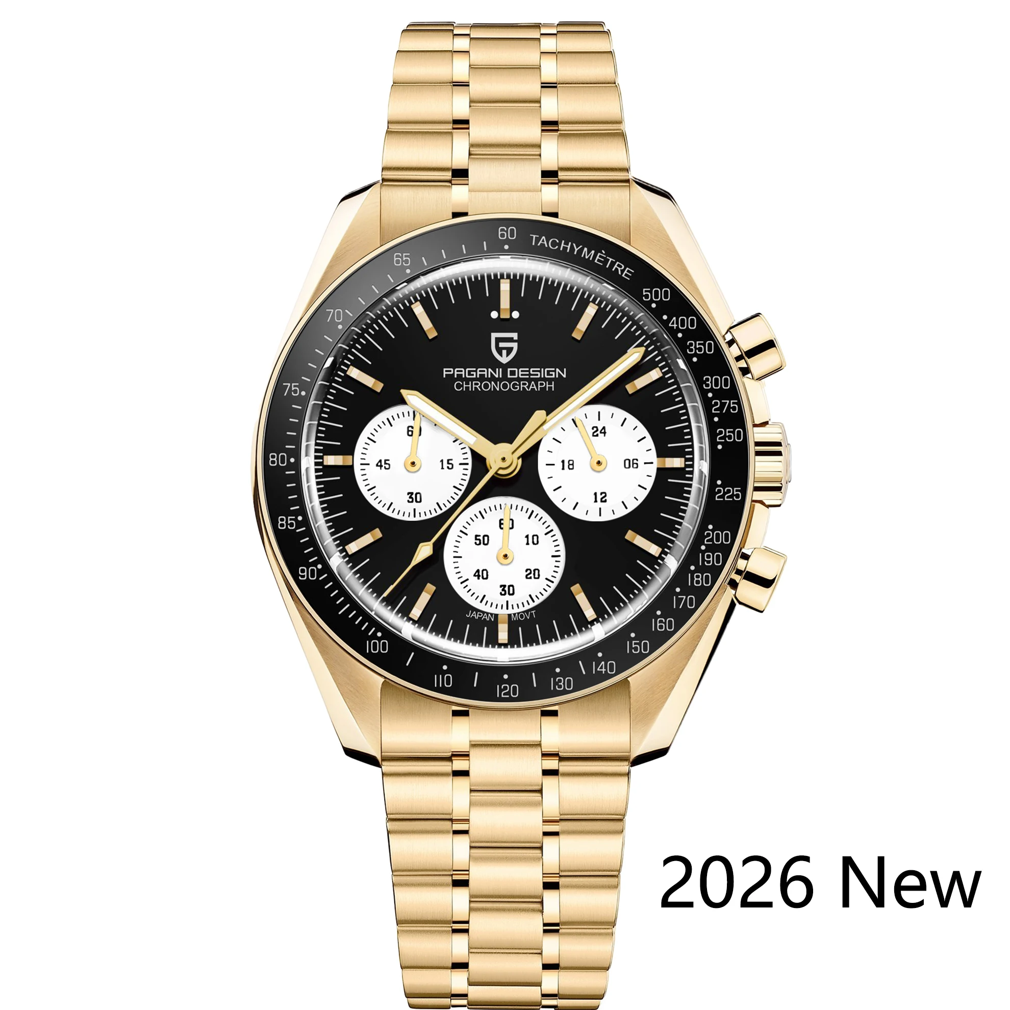 PAGANI DESIGN 2026 New Men's Watches Retro Luxury Tribute to CK2998 Quartz Watch For Men Speed Chronograph AR Sapphire crystal image 3