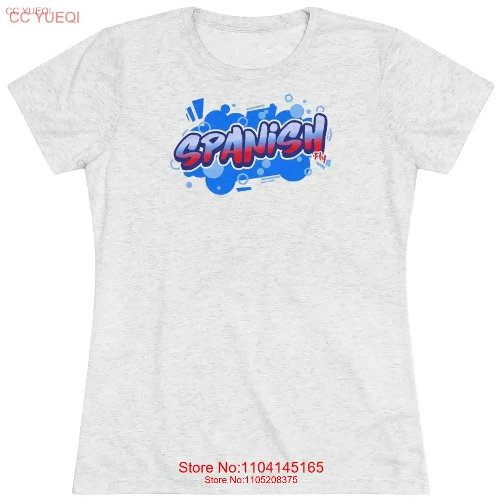 

Spanish Fly Graffiti Women's Triblend T Shirt vintage Washed designer clothes streetwear graphic Casual Versatile Stretched