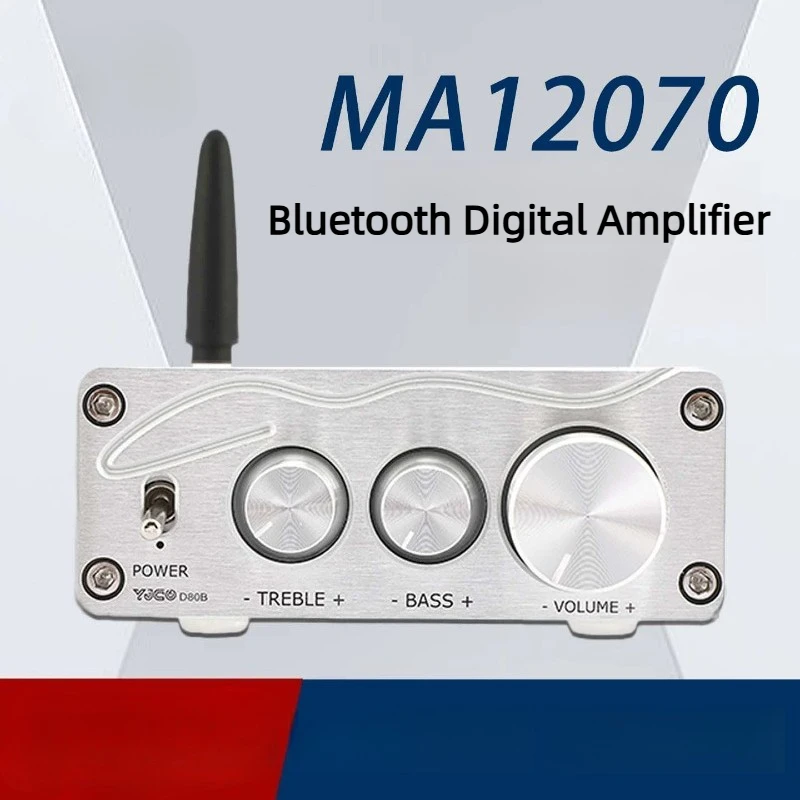 SOTAMIA MA12070 Bluetooth Power Amplifier 80Wx2 HIFI Amplifier Stereo Sound Amplificador Home Digital Audio Speaker Amplify