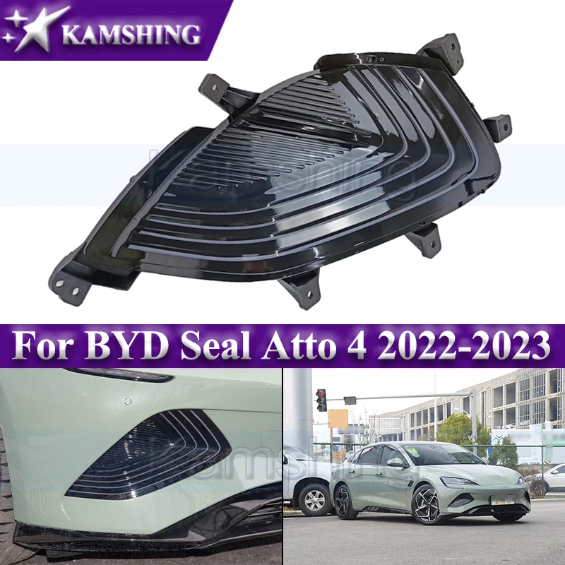 

Kamshing Front Bumper Foglight For BYD Seal Atto 4 2022-2023 DRL Daytime Running Light Signal Lamp Foglamp