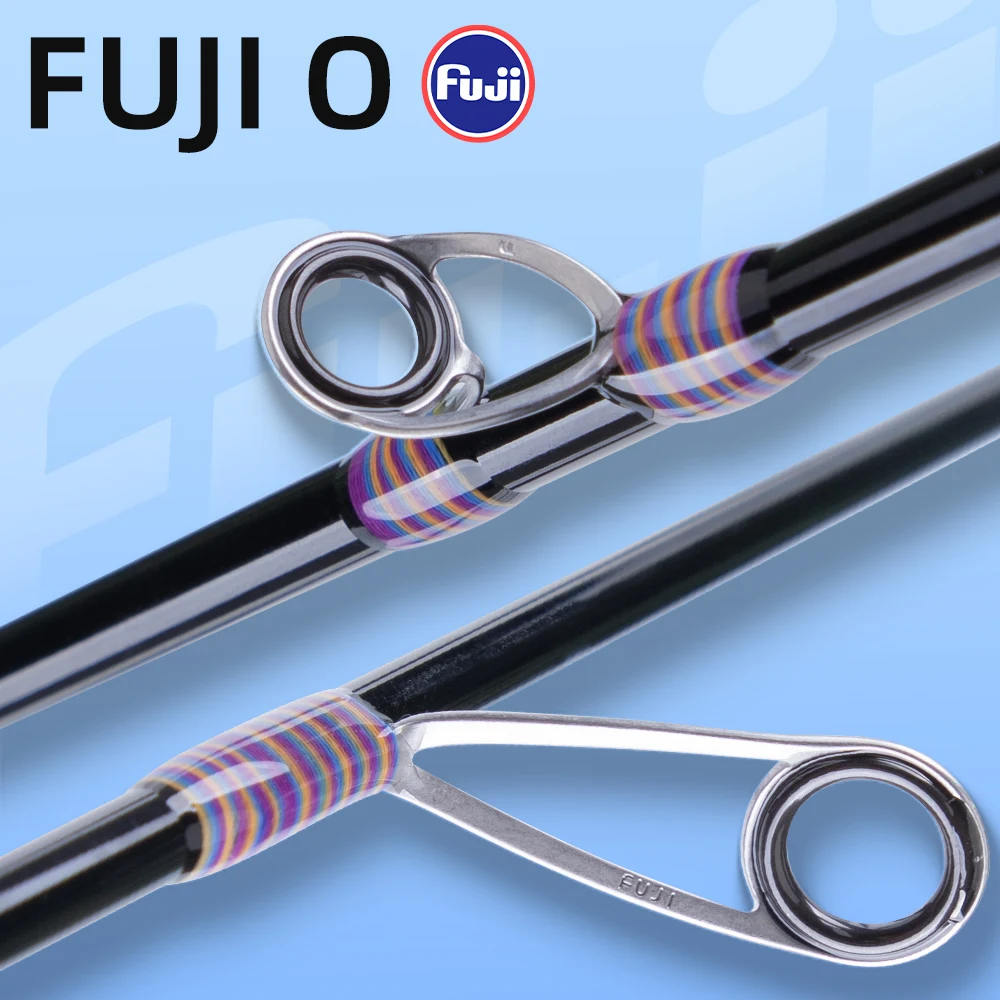 FISHINGFANS ORCA Tragbare Reise-Angelrute Leichte Kohlefaser 5-teilig FUJI O GUIDE 1-8g UL Ultraleichte Angelrute – Detail 3