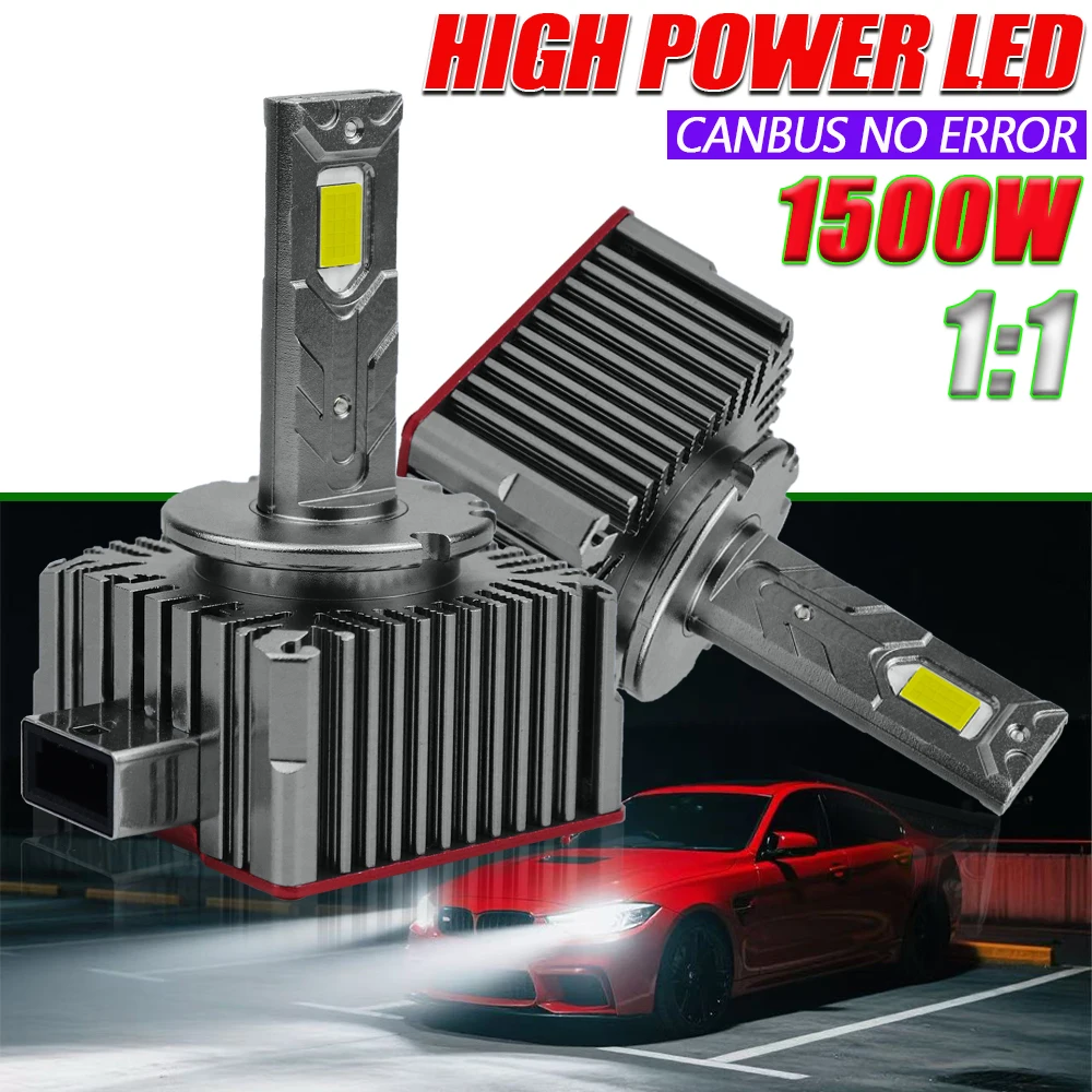 

D1S D3S LED Canbus Супер яркие автомобильные фары 6000K Xenon D2S D4S D1R D3R D2R D4R D8S Автоматическая лампа для фар Супер яркая HID-фара