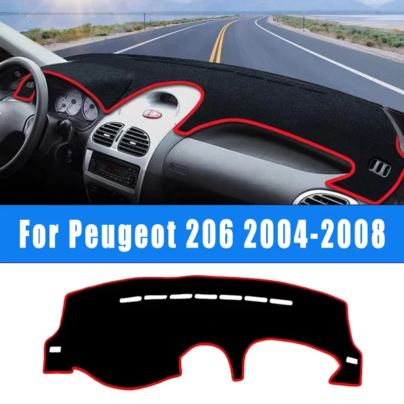 

Car Dashboard Sun Shade Dash Covers Non-slip Pad Mat Accessories For Peugeot 206 CC SW 206CC 206SW 2004-2008 2005 2006 2007
