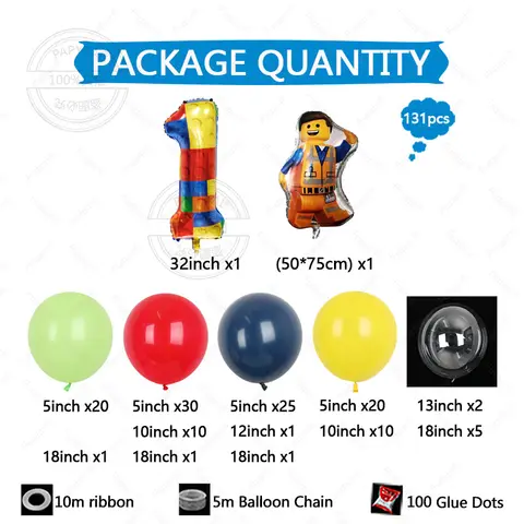 8 best sales लेगो जन्मदिन की सजावट - №2