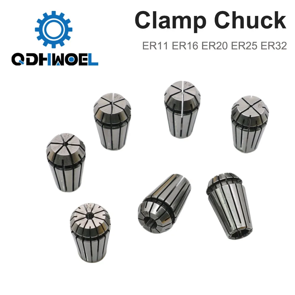 ER11 ER16 ER20 ER25 ER32 Standard Accuracy Elastic ER Clamp Chuck For Holder Hardened Engraving Machine CNC Accessory Collet