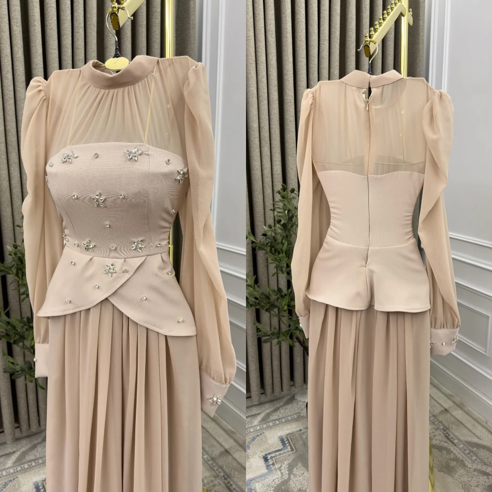 تخصيص ألف خط طاقم الرقبة بلا أكمام فستان سهرة كلاسيكي أنيق فساتين المشاهير حساسة موضة فستان الحفلات مزاجه #6