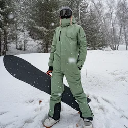 New Winter Outdoor Ski One Piece Suits Windproof Snow Sport Warm Women Man's Skiing Jumpsuit Overalls Snowboard Clothes Set