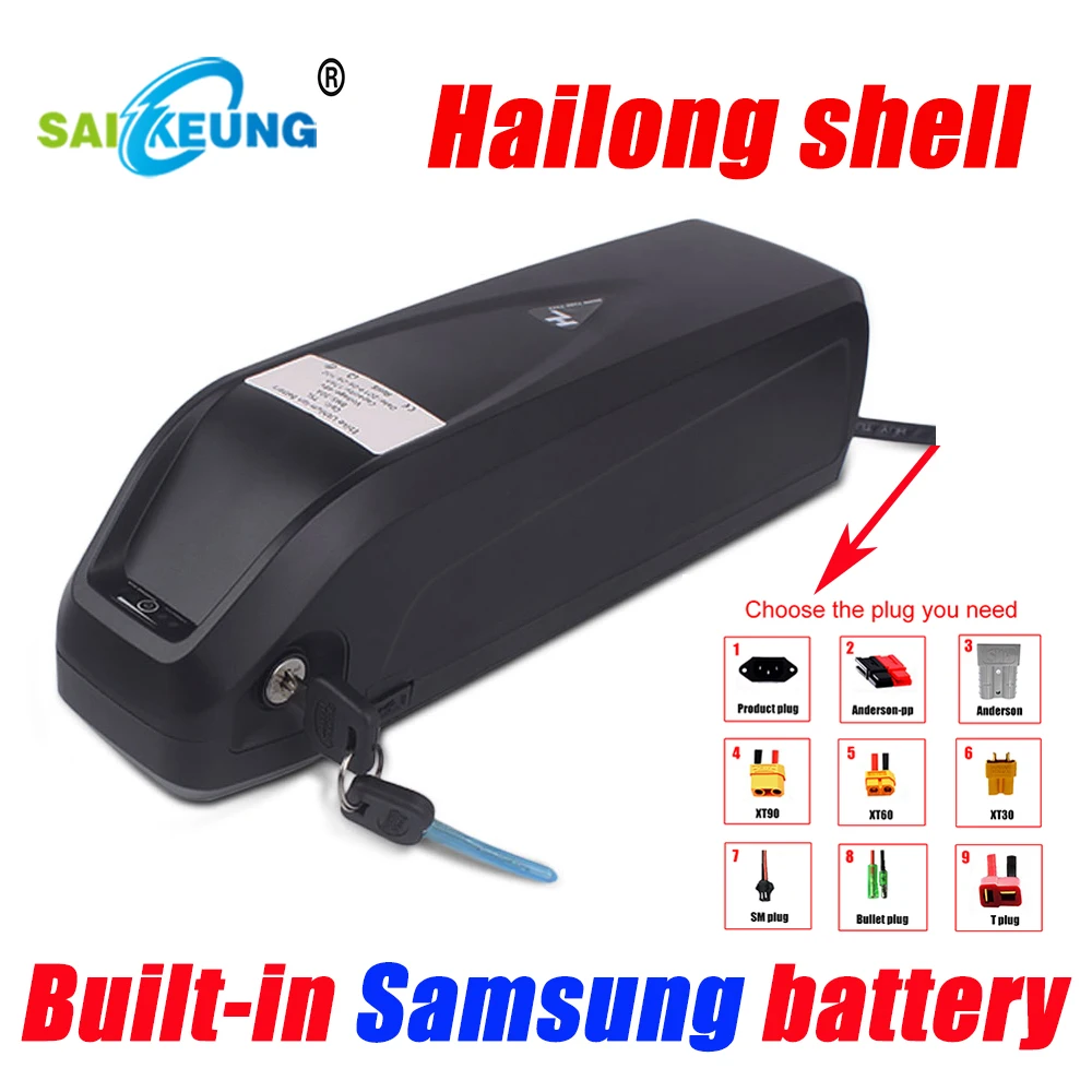 Rechargeable Hailong 36V48V52v Electric Bike Battery 60V 72V 20/23/24/25/30ah/35/40/50/60ah 3000w Scooter Lithium Battery Pack