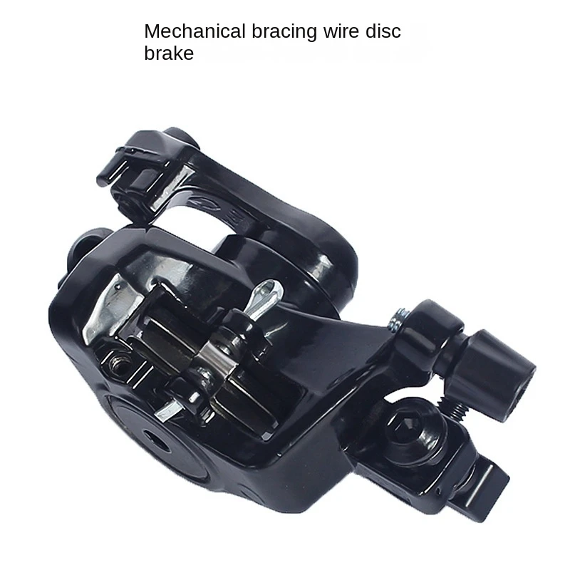 1Set Mountain Bike Disc Brake Wire-Drawn Mechanical Disc Brake Universal Brake Of Aluminum Alloy Mountain Bike