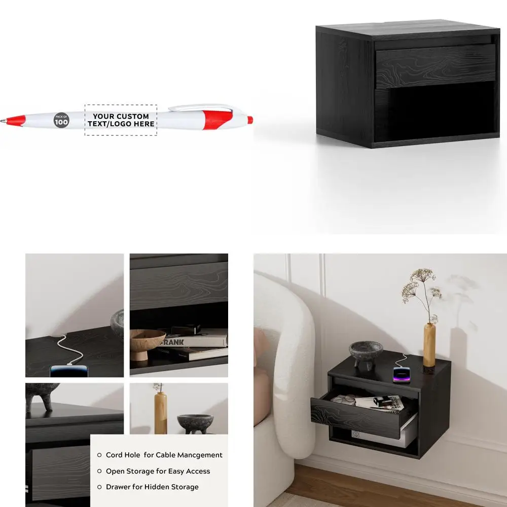 

Набор персонализированных тонких шариковых ручек — 100 шт., черные чернила, выдвижные, идеально подходят для офисного использования, оптовая скидка Promos