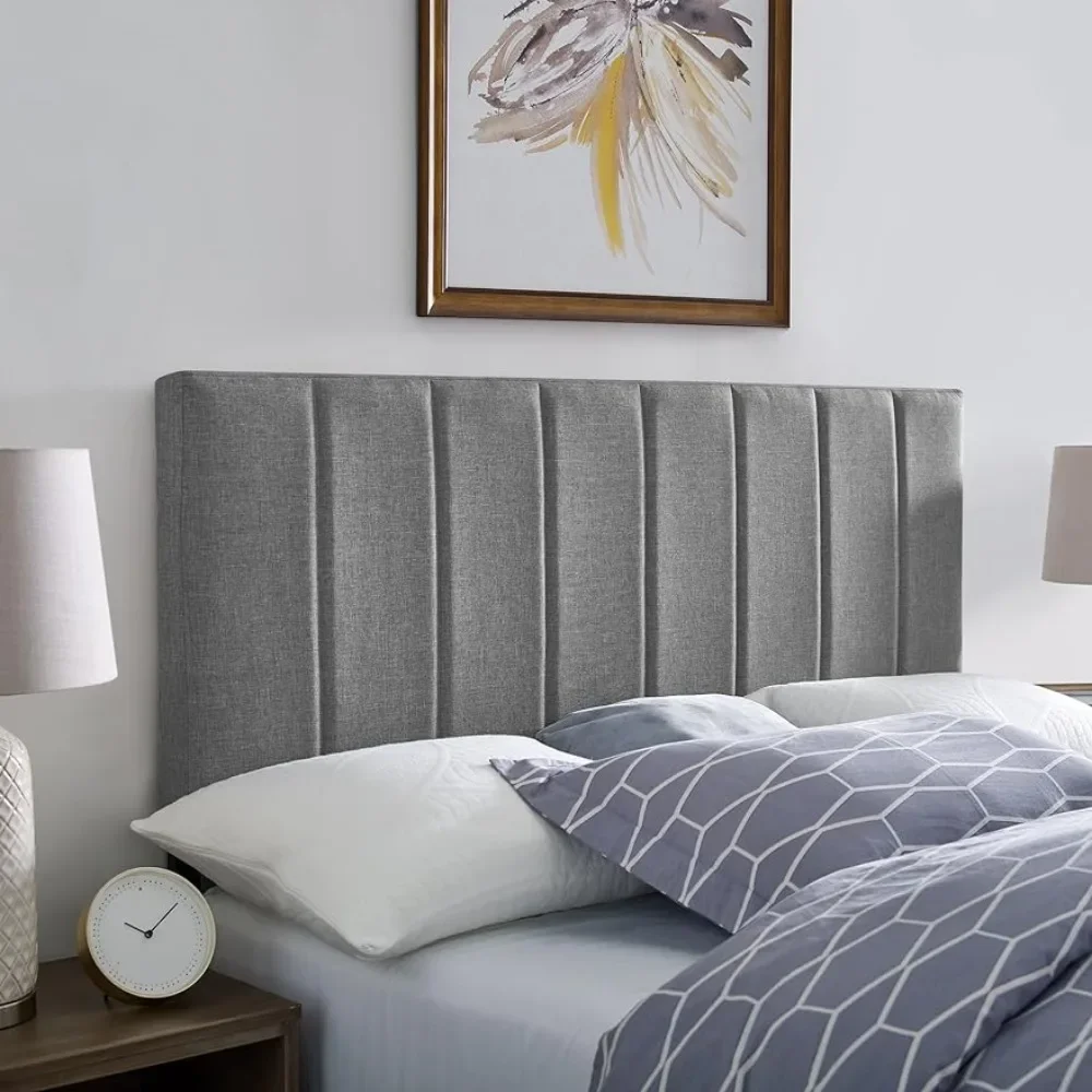 

Classic Brands Sienna Tufted Upholstered Headboard, Light Grey, Queen