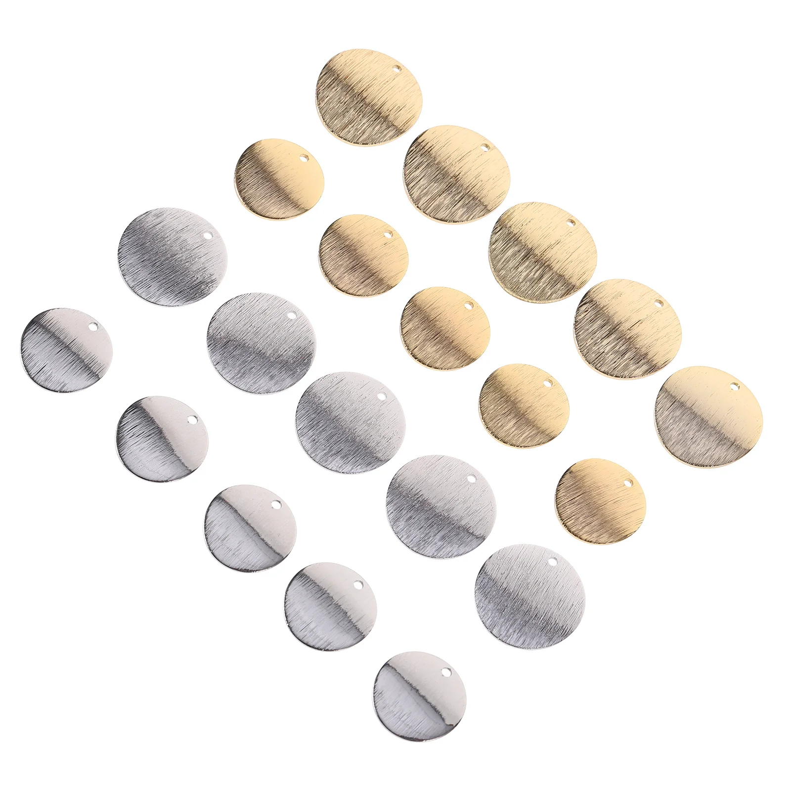 20Pcs DIY Jewelry Accessories Metal Pendants Durable Alloy Simple Charm for Bracelets Earrings Luggage Decoration