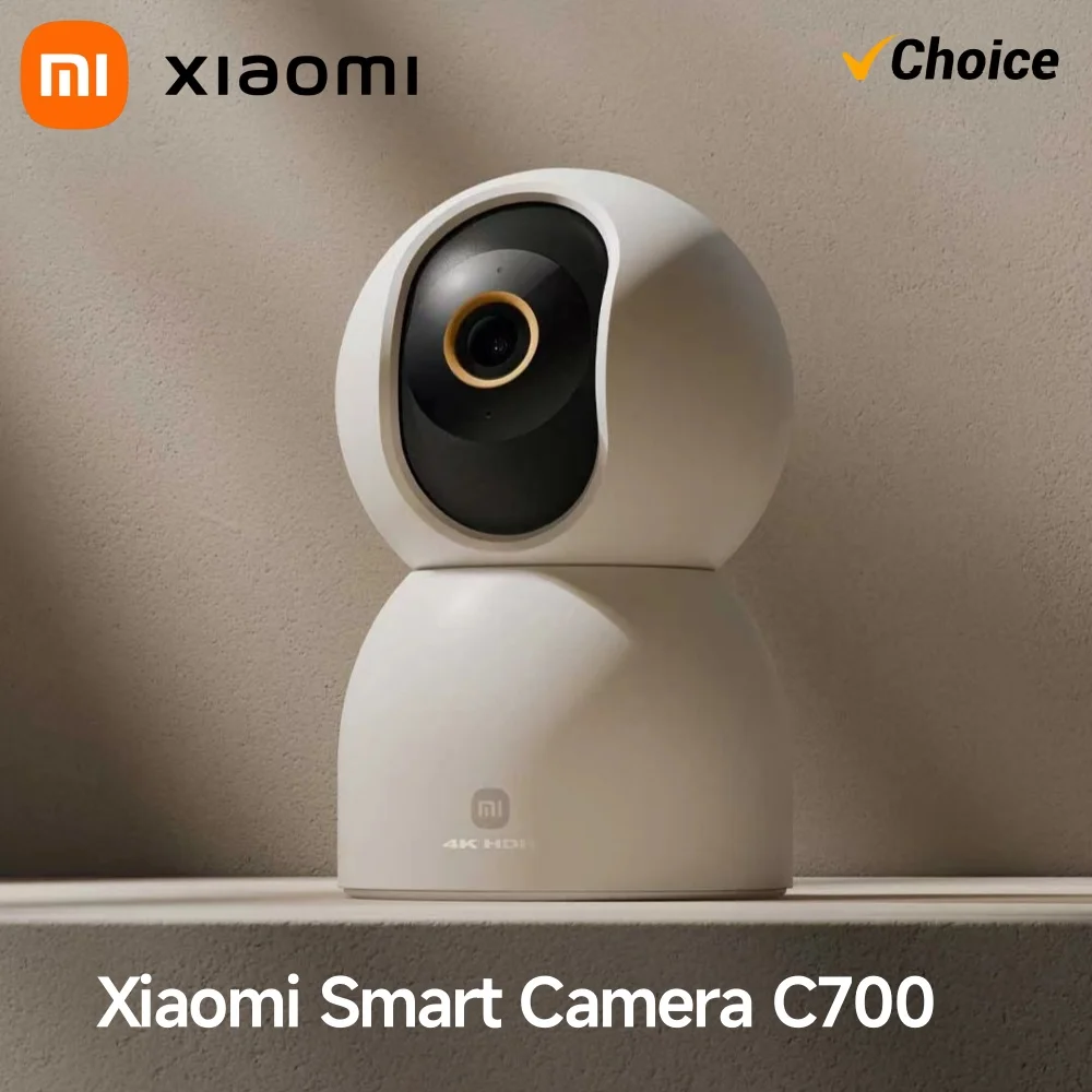 

Xiaomi Smart Camera C700 8MP 4K Ultra HD Indoor WiFi 6 AI Human Detection Baby Cry Alert 2-WayTalk Night Vision Mi Home Security
