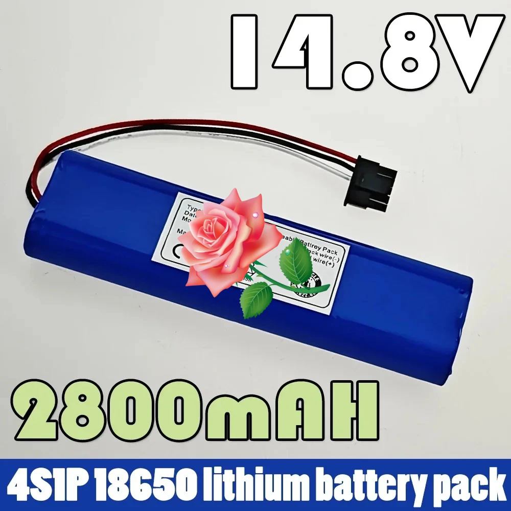 

Sweeper 18650Battery 14.8V 2800mAh 4S1P for Xiaomi Mijia Mi Robot Vacuum-Mop P Sweeping Mopping Robot STYTJ02YM Li-ion Battery
