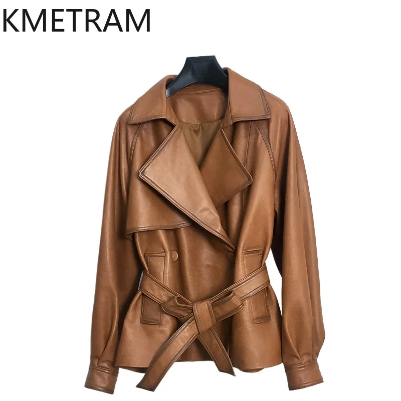 100% Natural Sheepskin Jacket Woman Vintage Short Genuine Leather Jackets Women New in Outerwears Fall Clothes 2025 дубленка