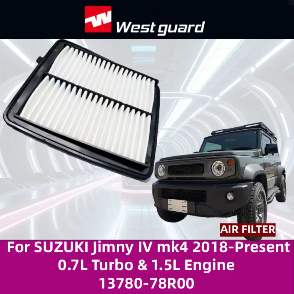 

For SUZUKI JIMNY NEW JIMNY 1.5 & 0.7 2018-Present IGNIS 1.2 2017- WESTGUARD High Volume Air Filter MA7019 1378078R00 WA9898