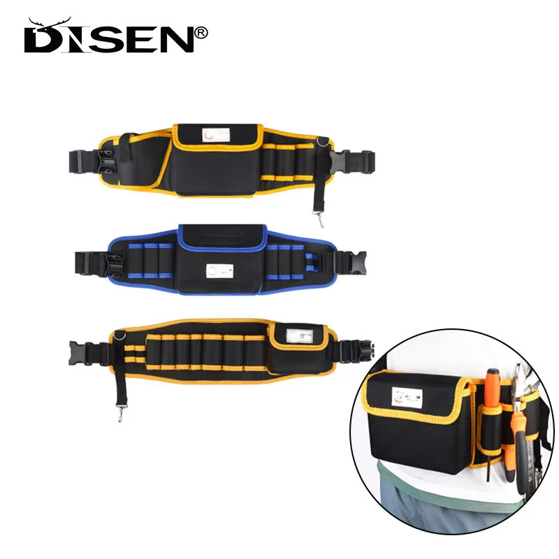 1PC Waist Pockets Electrician Tool Bag Multi-pockets Tool Bag Oganizer Carrying Pouch Tools Belt Waist Pocket Case