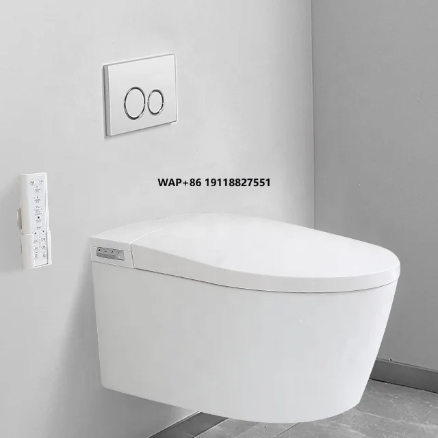 

Fashion Design Bathroom Smart Toilet Bidet Sanitary Ware Automatic Toilet Wall Mounted Intelligent Toilets