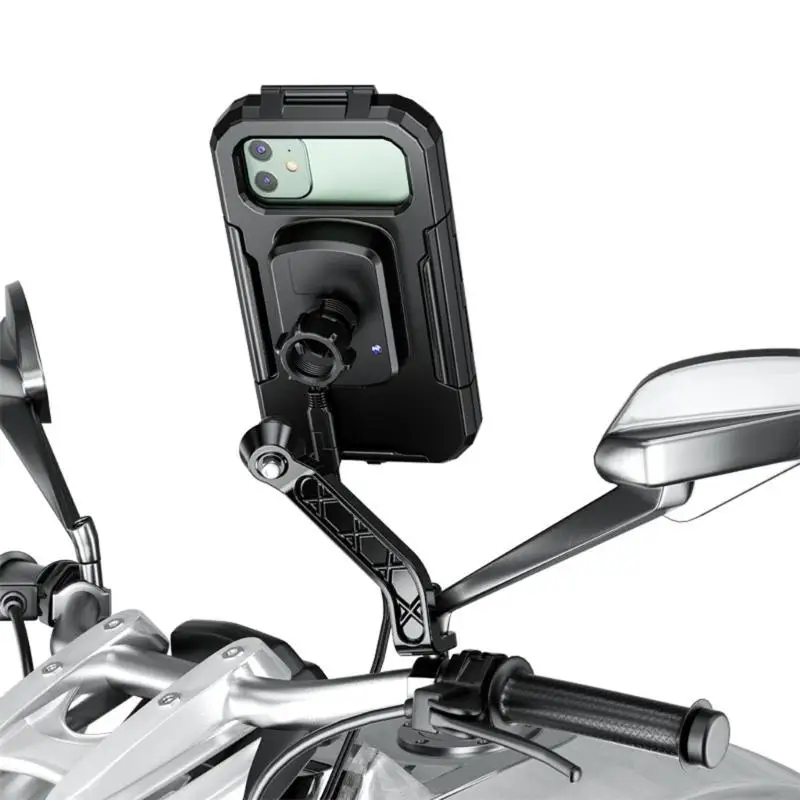 

Алюминиевый кронштейн для держателя телефона для мотоцикла, 17 мм, шаровая головка, крепление для зеркала заднего вида с углом