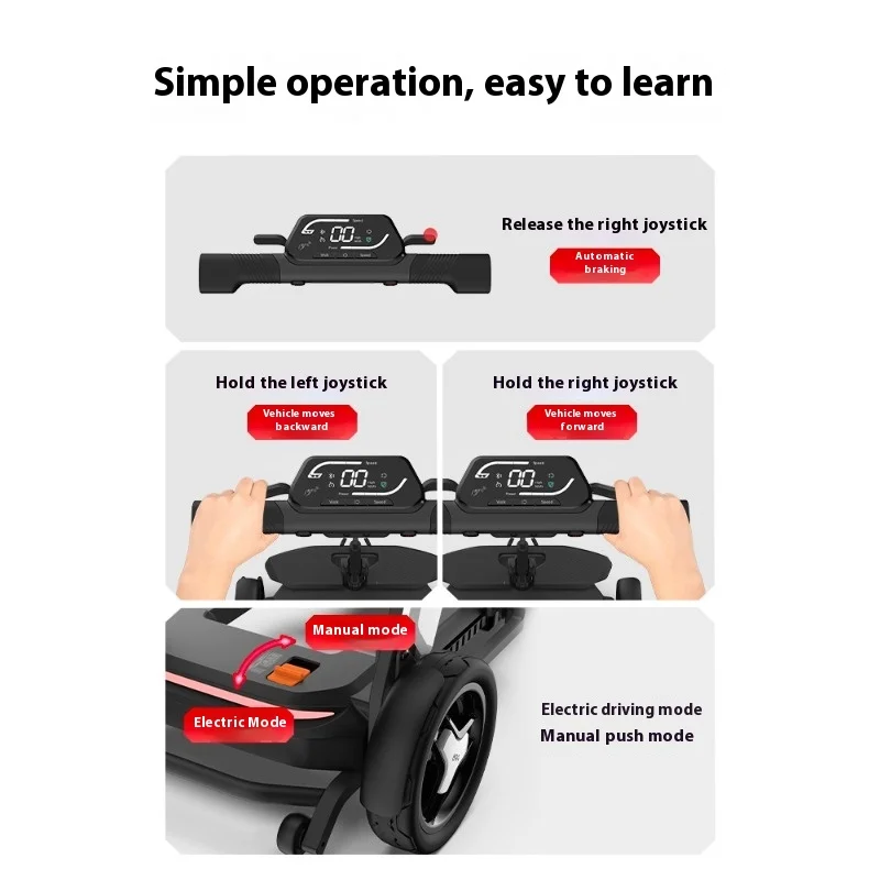 Elderly Travel Scooter Lightweight Small Four-wheeled Electric Folding Car Intelligent Disabled Person