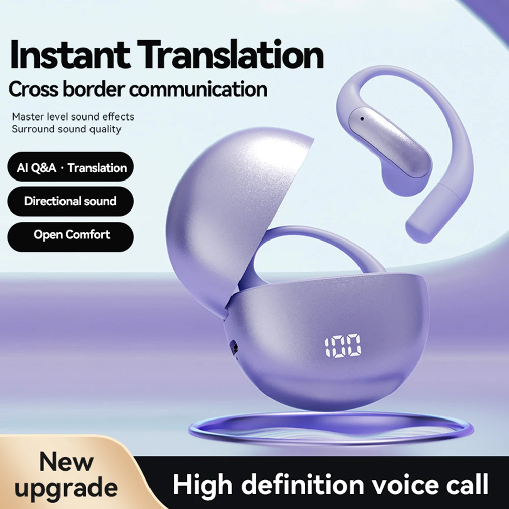 M118 Наушники-переводчики с искусственным интеллектом, наушники-переводчики с искусственным интеллектом в реальном времени, 144 языки, беспроводные наушники с искусственным интеллектом, беспроводные наушники для путешествий