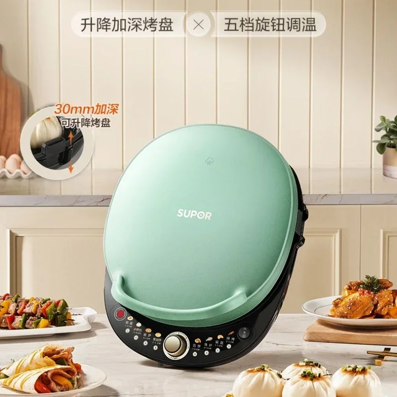 Upgraded Household Electric Griddle | Dual-Sided Heating | Extra-Deep & Large Pan | Multi-Function BBQ & Pancake Maker