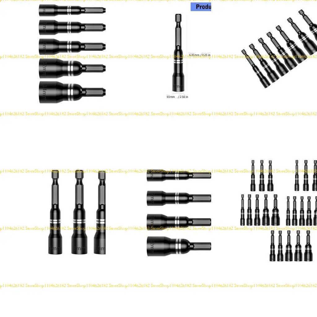 

Q2Q4 Power Nut Driver Drill Bit Set Socket Adapter Bolt Driver Repairing