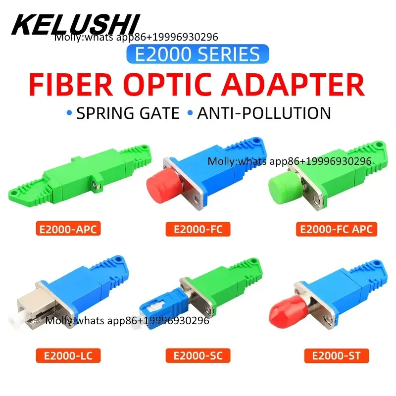FTTH Telecom Network test Universal Converter E2000 APC/UPC FC/LC/ST Fiber Optic Adapter Fiber Optic Coupler Flange Connector
